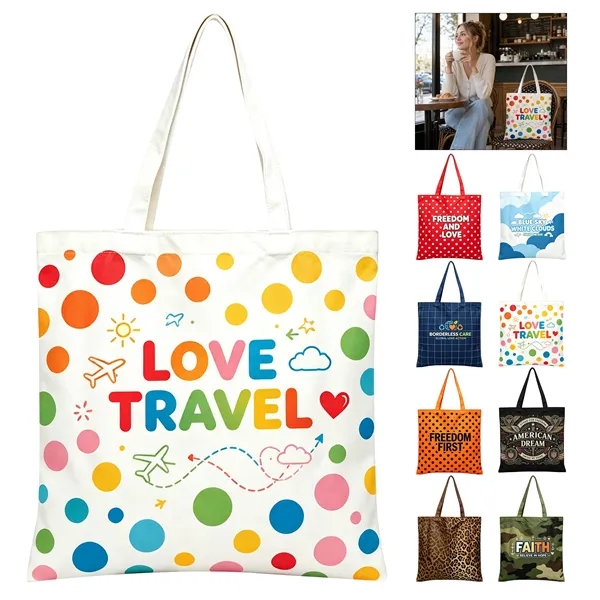 All Over Print 12Oz Canvas Shopping Tote Bag