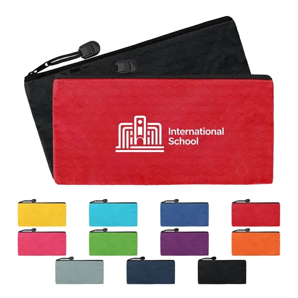 Waterproof Oxford Small Zipper Pencil Pouch Bag 9"x4.5"