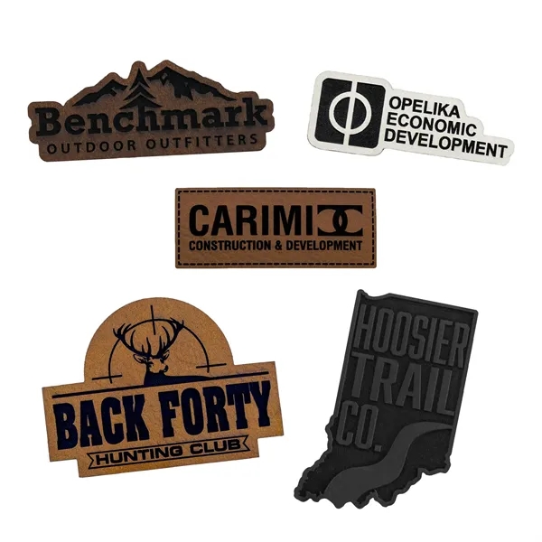 Custom Laser Engraved Leatherette Patches