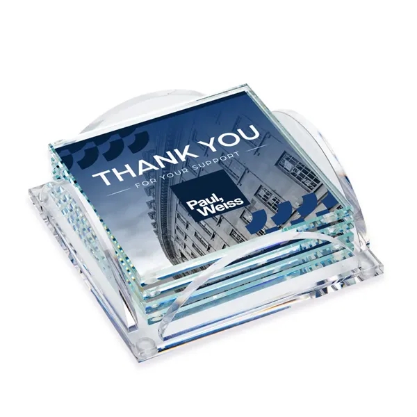 Rockford VividPrint™ Coasters - Set of 4 on Herning Clear