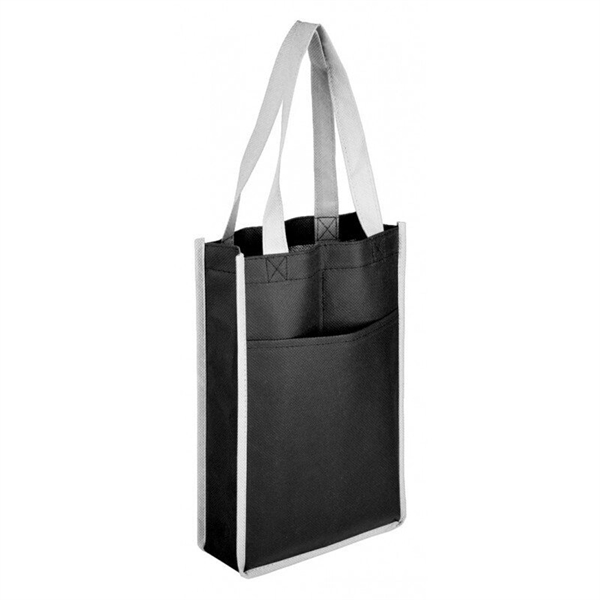 7" x 11" x 3" Two Bottle Non-Woven Wine Bags