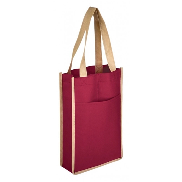 7'' x 11'' x 3'' Two Bottle Non-Woven Wine Bags