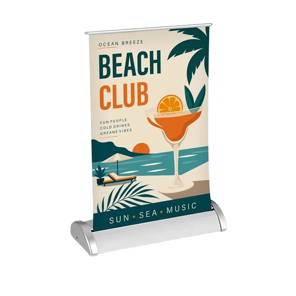 13" x 18" Pop-Up/Roll-Up Table Retractable Banner & Stand