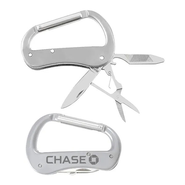Premium Multitool Carabiner with Pocket Knife
