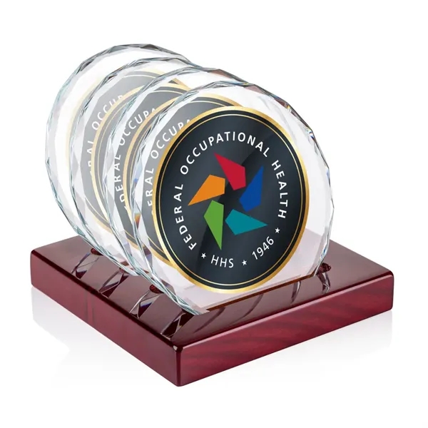 Porterfield VividPrint™ Coasters -Set of 4 on Gloss Rosewood