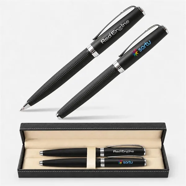 Titus® Mate Executive Pen Set Ballpoint & Rollerball Duo
