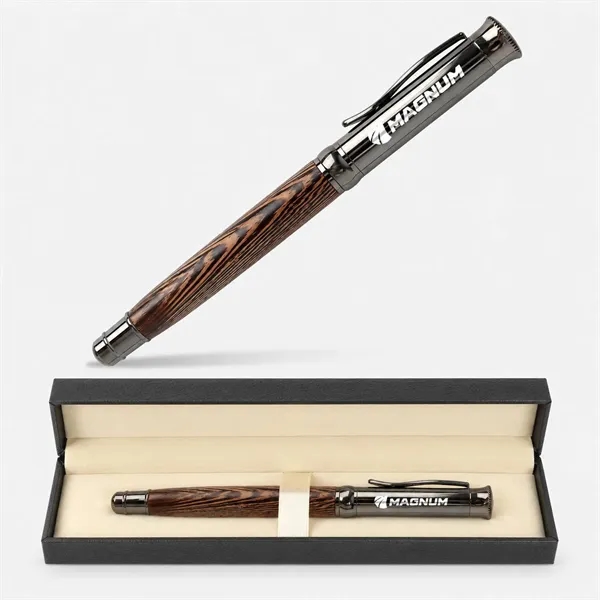 TiTUS® High-quality Vintage Wooden Rollerball Pen Gift Box