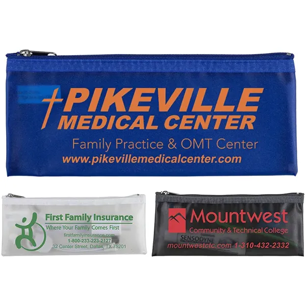 Dubai Vinyl Travel Pencil and Accessories Pouch with Zipp