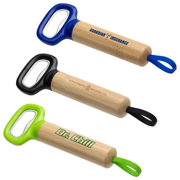 Pop Top Bamboo Bottle Opener