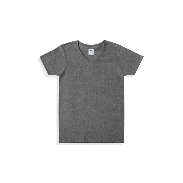 Men's V-Neck Short Sleeve Poly Cotton T-Shirt