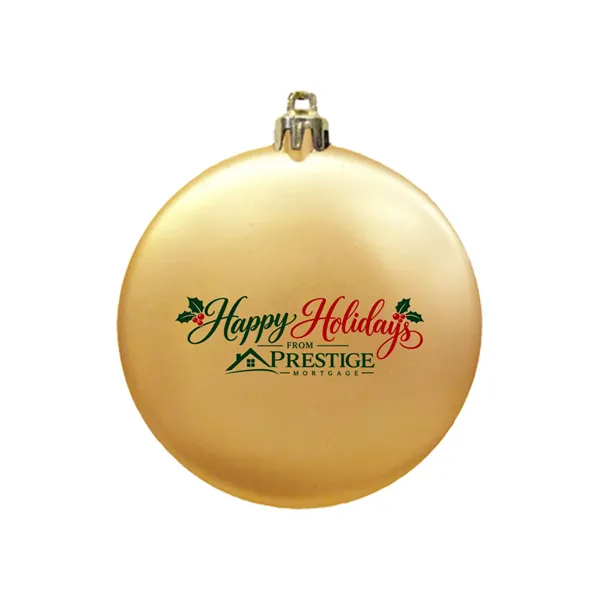 3" Satin Finish Flat Shatterproof Ornament