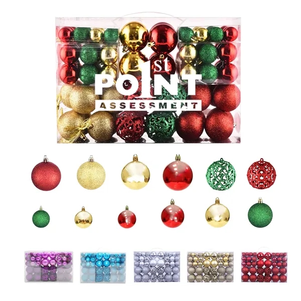 100 Christmas Ball Set Ornaments