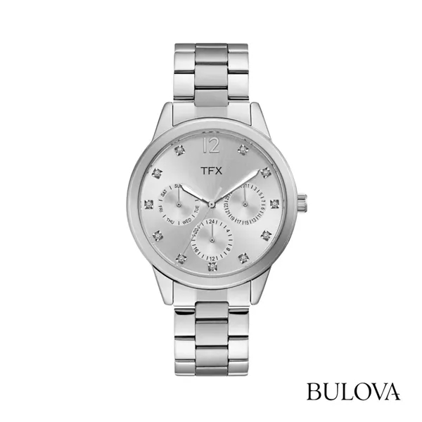 TFX by Bulova® Silvertone Chronograph Ladies Watch - Silver