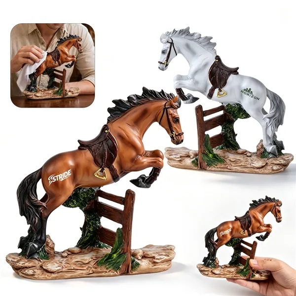 Custom Resin Horse Figurine Desk Decor