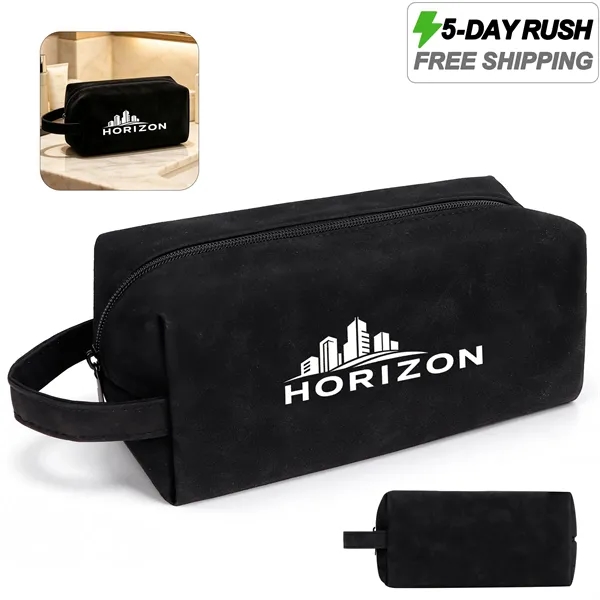 5 Day Rush PU Leather Travel Toiletyr Bag Cosmetic Pouch
