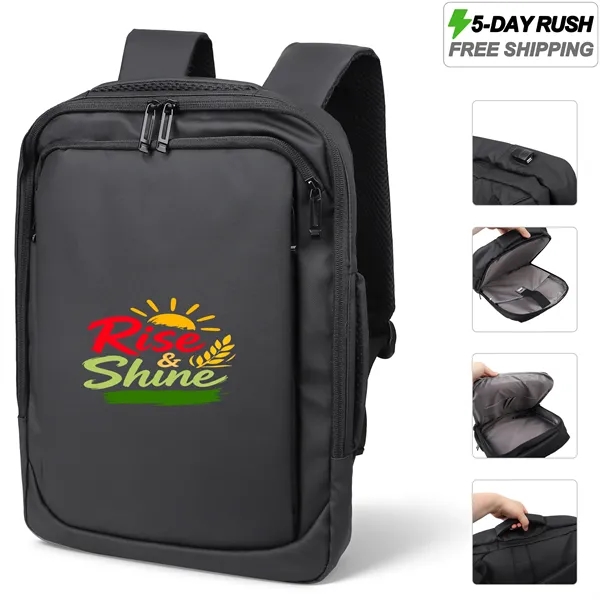 5 Day Rush 3 Way Convertible Carry On PU Laptop Backpack