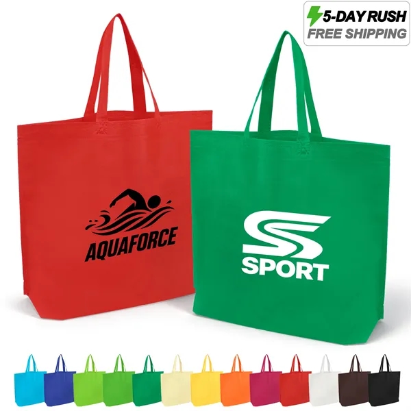 5 Day Rush Non Woven Resuable Shopping Tote Bag 15"x4"x12.6