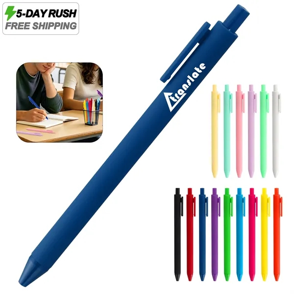 5 Day Rush Macaron Soft Touch Retractable Ballpoint Pen