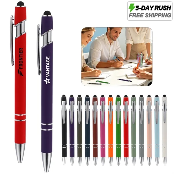 5 Day Rush 2 in 1 Retractable Stylus Ballpoint Pen
