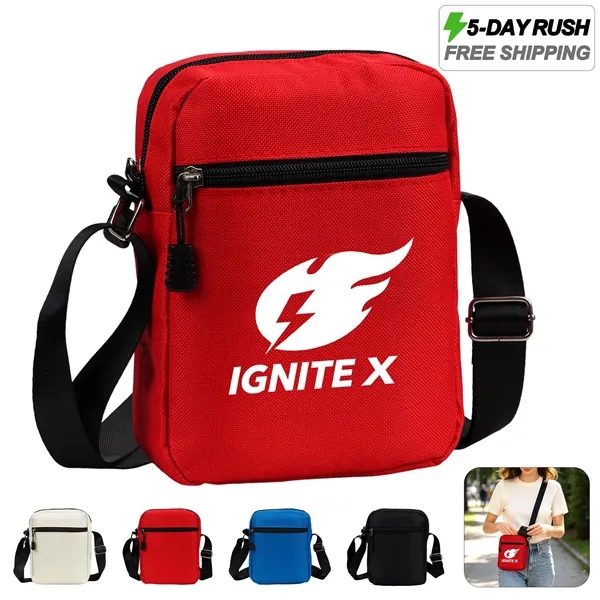 5 Day Rush Small Crossbody Sling Bag W/ Zipper Pocket