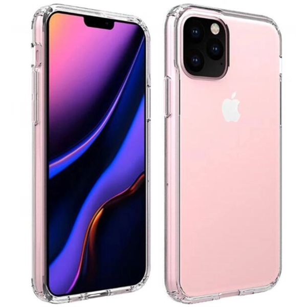 iPhone 11 Pro Clear Hard Shell Case with TPU Bumpers