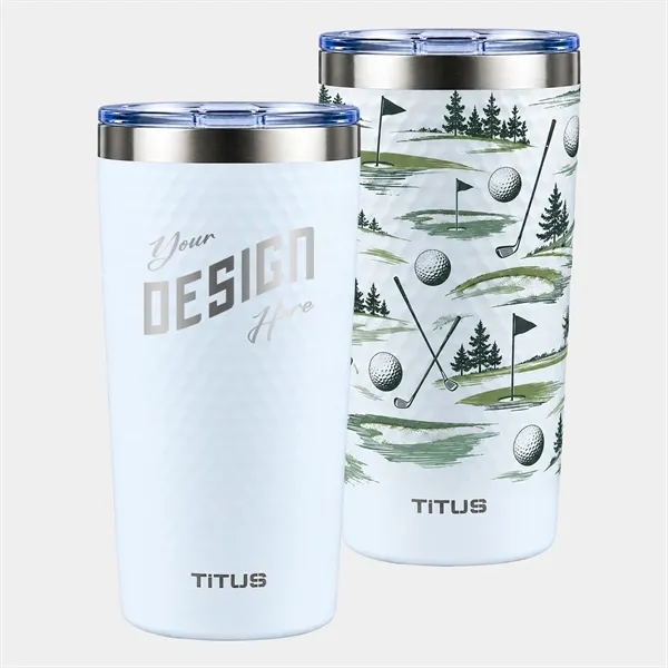 Titus 20 oz Golf Ball Textured Tumbler