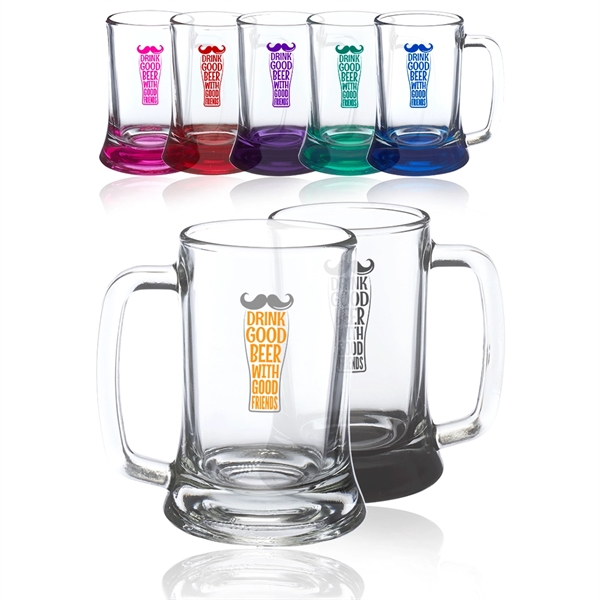 9.75 oz. Brussels Glass Beer Mugs