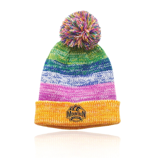 Bodga Multi-Color Knitted PomPom Beanies