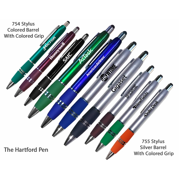 Florentino Elegant Stylus Ballpoint Pens With Comfort Grip