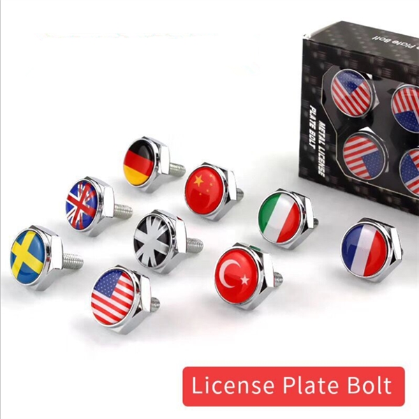 Car License Plate Screw Bolt Caps