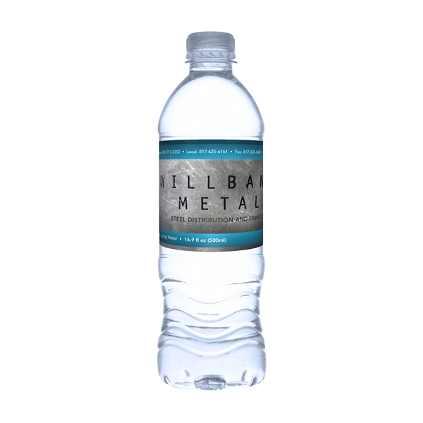16.9oz Custom Label Bottled Water