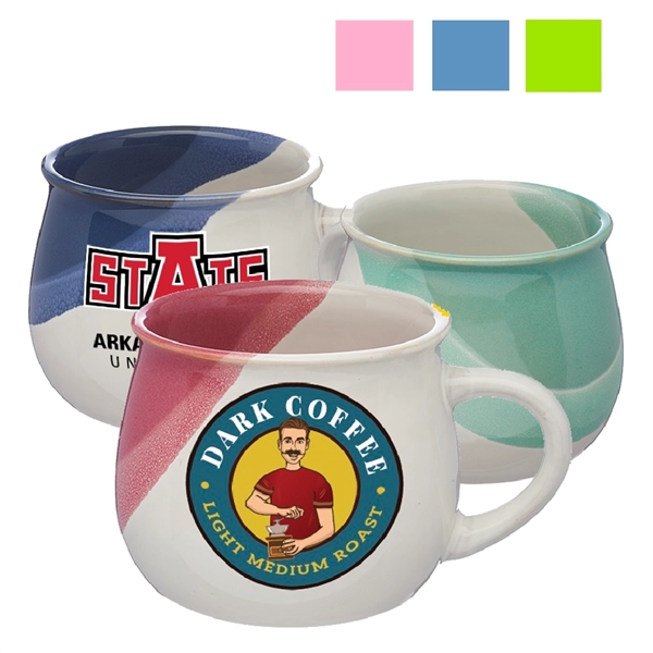 Two-Tone Drip Glazed Coffee Mug