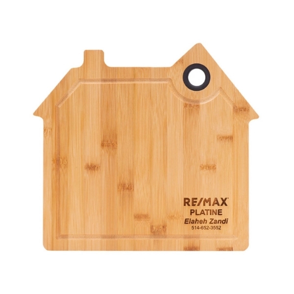 Shinsei House Shaped Bamboo Cutting Board w Gift Box
