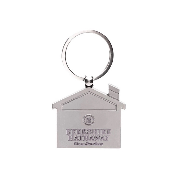 Berkshire Hathaway House Shaped Keychain w Transparent Case