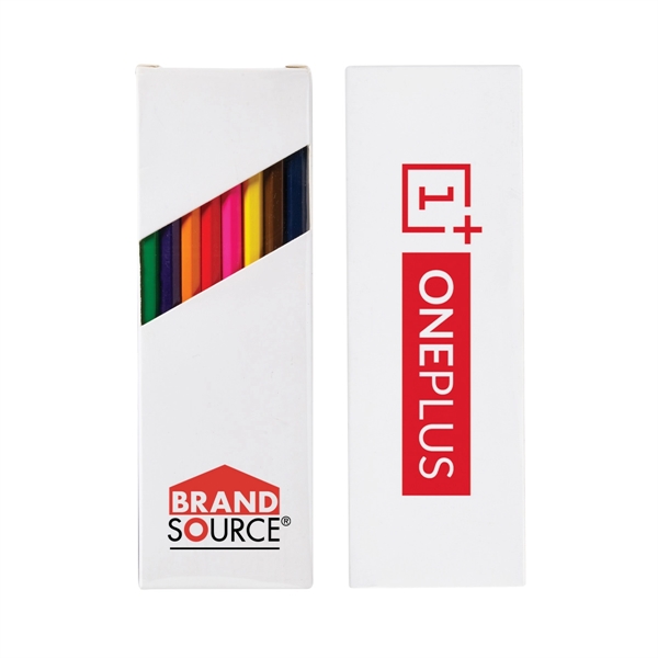 Eight-Color 7" Wooden Pencil Set in White Box