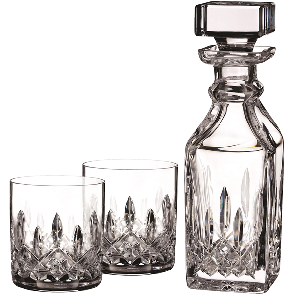 Waterford Lismore Connoisseur Tumblers (2) & Square Decanter
