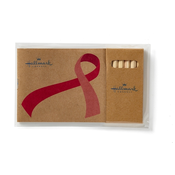 Awareness Ribbon Adult Coloring Book & 6-Color Pencil Set