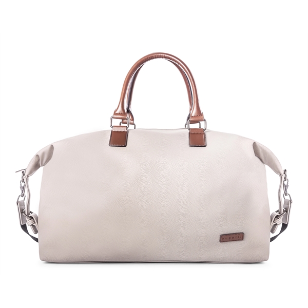 Contrast Collection Vegan Leather Duffel Bag