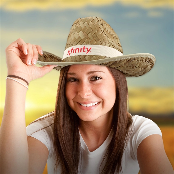 Western Cowboy Hat with Imprinted Band