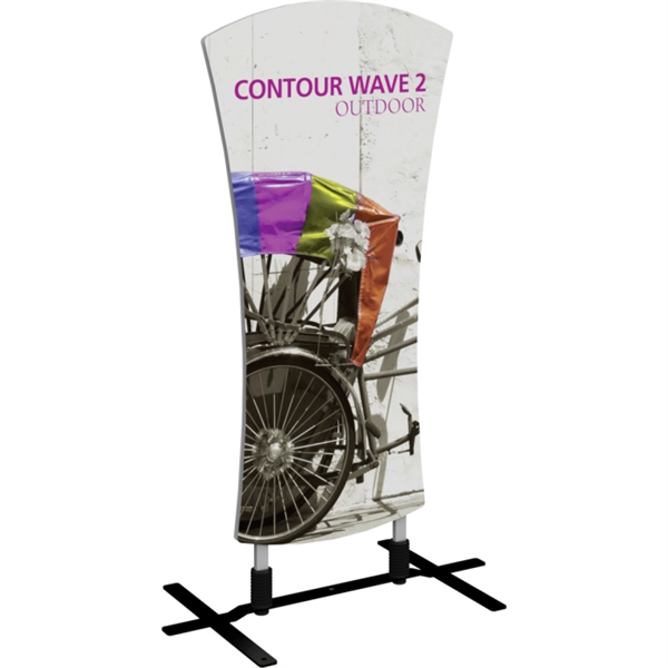 Contour Double-Sided Outdoor Sign Wave 2 - Plate Base