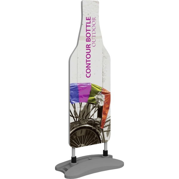 Contour Double-Sided Outdoor Sign Bottle - Water Base
