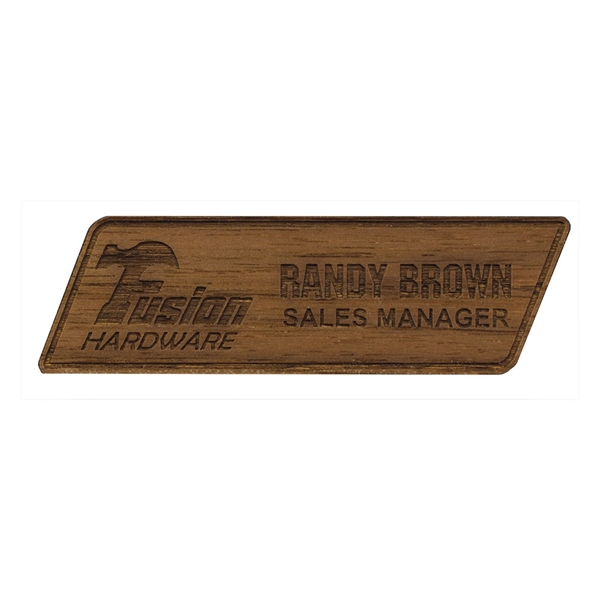 Texture Tone® Custom Wood Name Badges