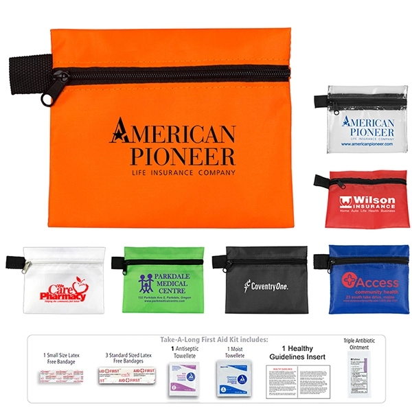 Tag-A-Long Plus 8 Piece First Aid Kit in Zipper Pouch