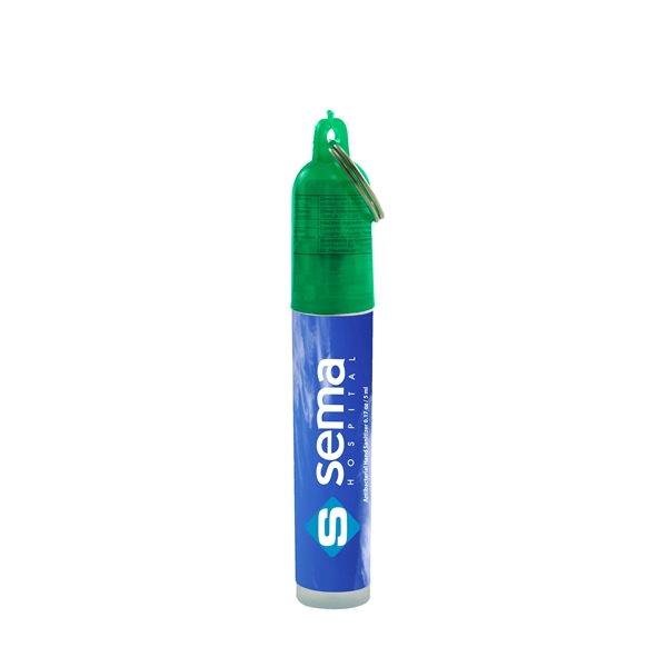 Mini Antibacterial Hand Sanitizer Pocket Spray w/ Key Chain
