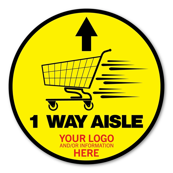 Custom Carpet Indoor/Outdoor Vinyl Decal, 12" Inch Circle