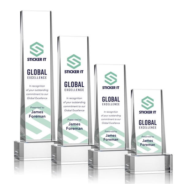 Milnerton VividPrint™ Award on Base - Clear