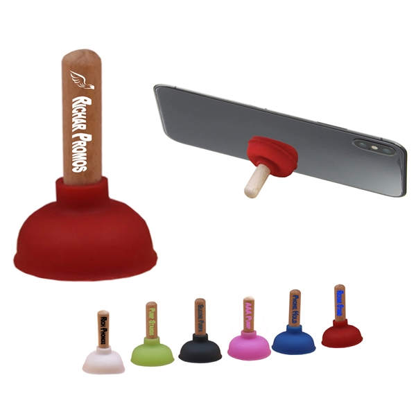 Toilet Plunger Phone Stand With Suction Cup