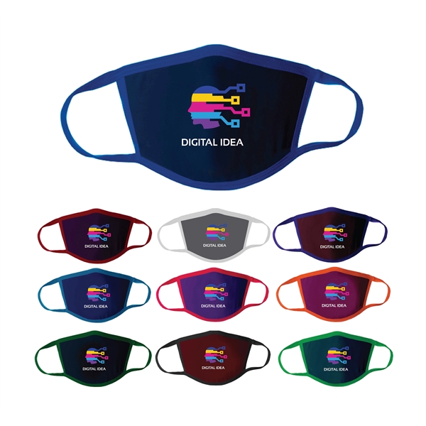 Full Color Polyester Two Ply Face Mask Cover