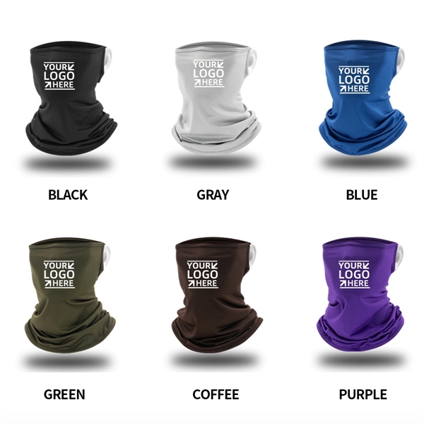Ice silk neck gaiter face mask
