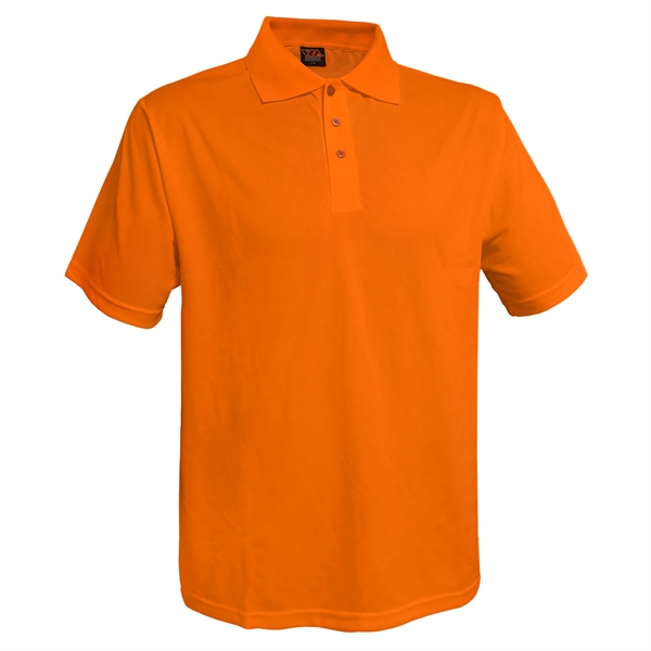 3-BUTTON ORANGE NON-ANSI POLO SHIRT